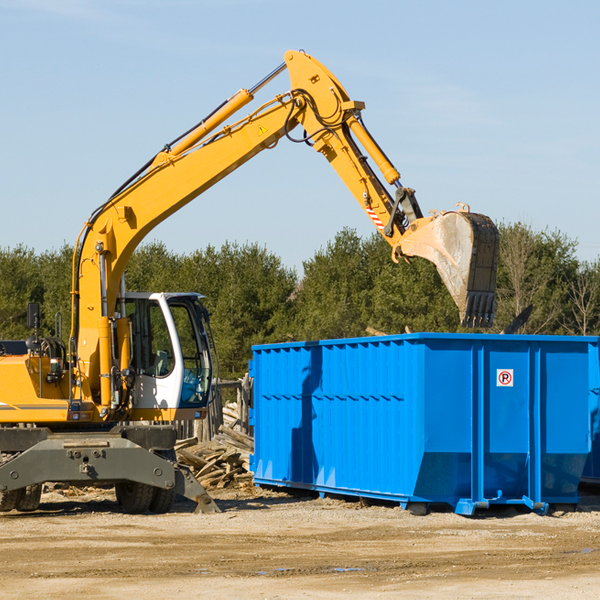 are there any restrictions on where a residential dumpster can be placed in Mc Millan